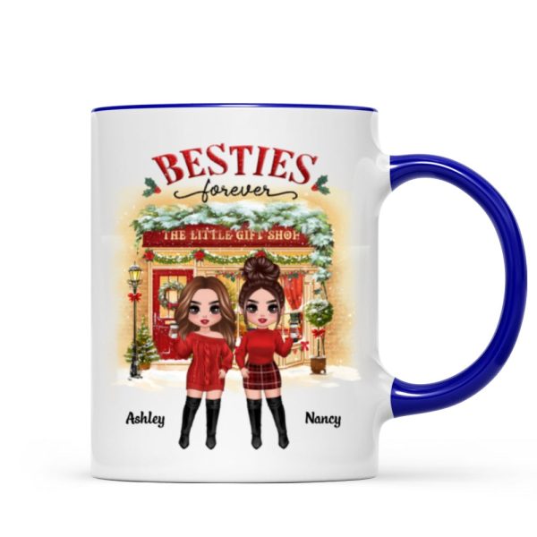 Christmas Gift Shop Best Friends Sisters Personalized Mug Christmas Gift Shop Best Friends Sisters Personalized Mug