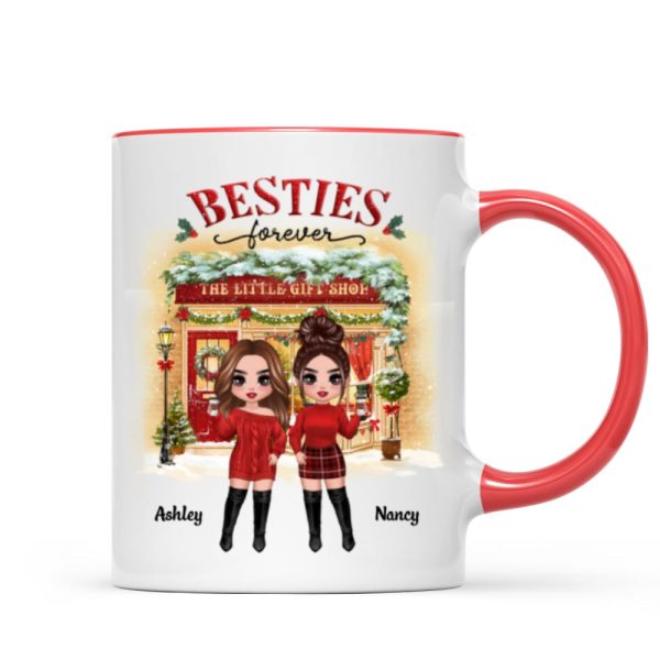 Christmas Gift Shop Best Friends Sisters Personalized Mug Christmas Gift Shop Best Friends Sisters Personalized Mug