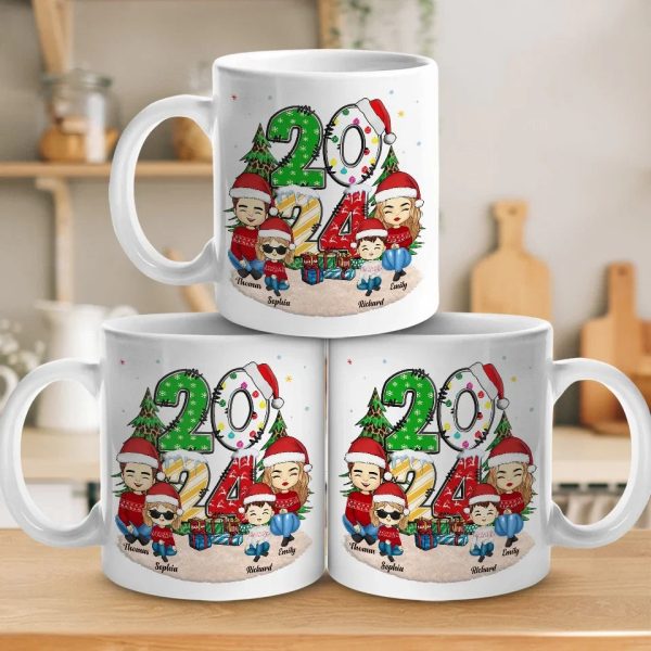 Christmas Joy Begins With Family - Family Personalized Custom Mug - Christmas Gift For Family Members Christmas Joy Begins With Family - Family Personalized Custom Mug - Christmas Gift For Family Members
