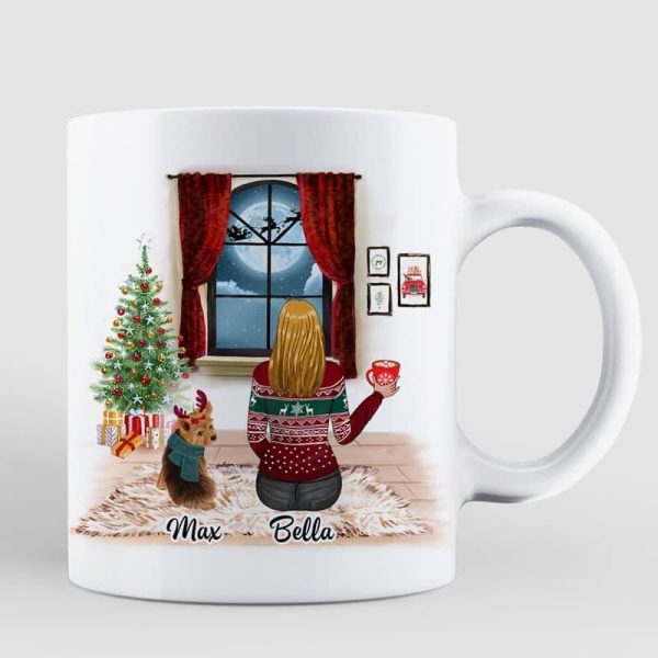 Christmas Life Is Better With A Dog In House Personalized Coffee Mug Christmas Life Is Better With A Dog In House Personalized Coffee Mug