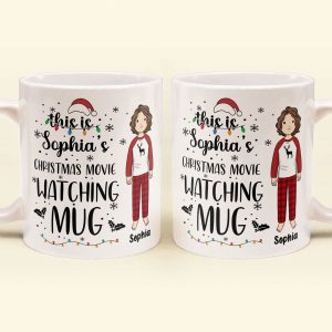 Christmas Movie Watching Mug - Personalized Mug