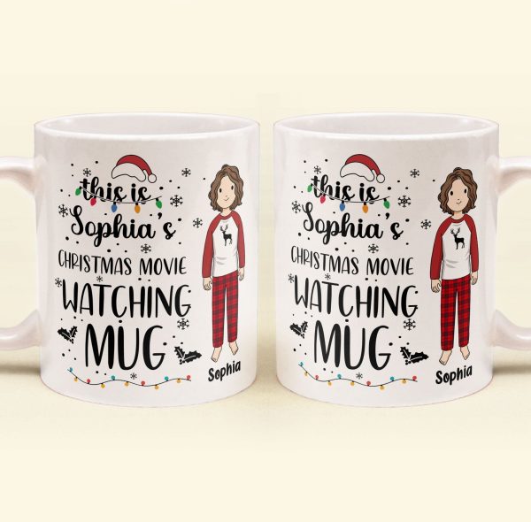 Christmas Movie Watching Mug - Personalized Mug Christmas Movie Watching Mug - Personalized Mug