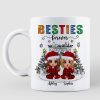 Christmas Outline Background Doll Besties Personalized Mug Christmas Outline Background Doll Besties Personalized Mug