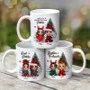 Christmas Pajamas Doll Besties Sisters Sitting Beside Christmas Tree Personalized Mug Christmas Pajamas Doll Besties Sisters Sitting Beside Christmas Tree Personalized Mug
