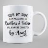 Christmas Side By Side Or Miles Apart Sisters Brothers Siblings Besties Personalized Mug