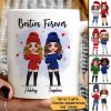 Christmas Standing Doll Besties In Snow Personalized Mug Christmas Standing Doll Besties In Snow Personalized Mug