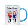 Christmas Standing Doll Besties In Snow Personalized Mug Christmas Standing Doll Besties In Snow Personalized Mug