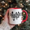 Christmas Things Retro Personalized Mug, Handmade Soft Holiday Gift with Custom Name Christmas Things Retro Personalized Mug, Handmade Soft Holiday Gift with Custom Name