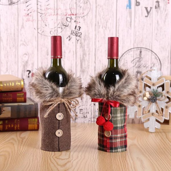 Christmas Wine Bottle Cover Christmas Wine Bottle Cover