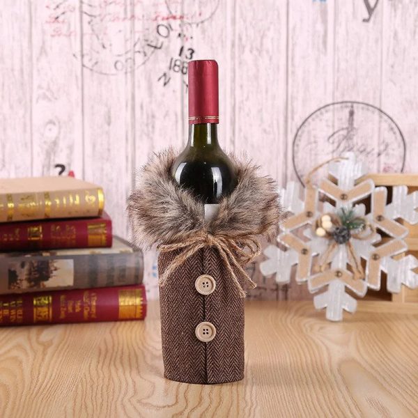 Christmas Wine Bottle Cover Christmas Wine Bottle Cover