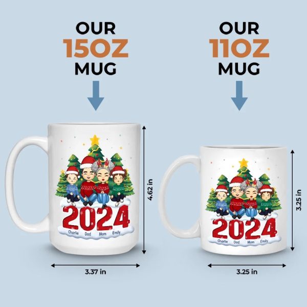 Christmas With My Family Is My Happy Place - Family Personalized Custom Mug - Christmas Gift For Family Members Christmas With My Family Is My Happy Place - Family Personalized Custom Mug - Christmas Gift For Family Members