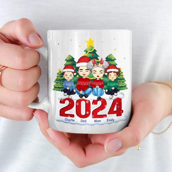 Christmas With My Family Is My Happy Place - Family Personalized Custom Mug - Christmas Gift For Family Members Christmas With My Family Is My Happy Place - Family Personalized Custom Mug - Christmas Gift For Family Members