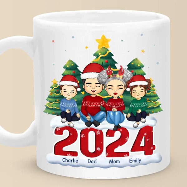 Christmas With My Family Is My Happy Place - Family Personalized Custom Mug - Christmas Gift For Family Members Christmas With My Family Is My Happy Place - Family Personalized Custom Mug - Christmas Gift For Family Members