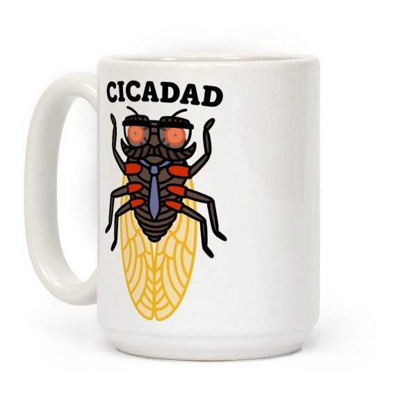 CicaDad Dad Cicada Coffee Mug CicaDad Dad Cicada Coffee Mug
