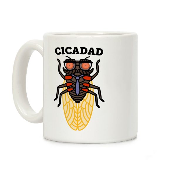 CicaDad Dad Cicada Coffee Mug CicaDad Dad Cicada Coffee Mug