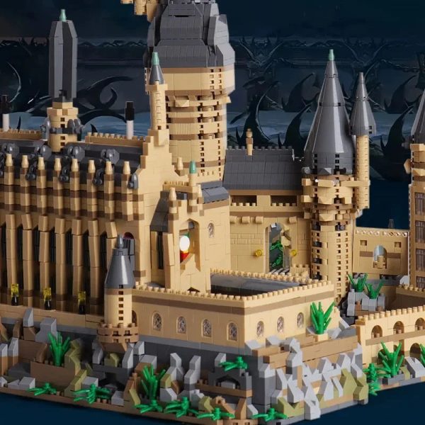City Creative Medieval Magic Castle Series School Architecture Palace Model Building Blocks
