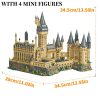 City Creative Medieval Magic School Castle Famous Architecture Palace Model Building Blocks