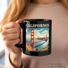 Classic California State Golden Gate Bridge Personalized Mug, San Francisco Bay Gift and Coastal Landmark Souvenir with Custom Name Classic California State Golden Gate Bridge Personalized Mug, San Francisco Bay Gift and Coastal Landmark Souvenir with Custom Name