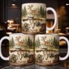 Classic Hunting Gear And Wildlife Imager - Personalized Custom Coffee Mug - HTG006_MG