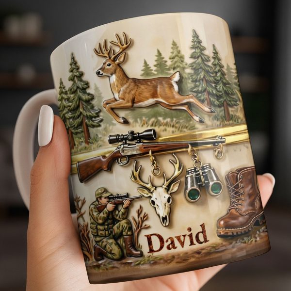 Classic Hunting Gear And Wildlife Imager - Personalized Custom Coffee Mug - HTG006_MG