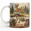 Classic Hunting Gear And Wildlife Imager - Personalized Custom Coffee Mug - HTG006_MG
