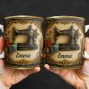 Classic Sewing Machine Design With Elegant Ornaments - Personalized Custom Coffee Mug - HOB020_MG Classic Sewing Machine Design With Elegant Ornaments - Personalized Custom Coffee Mug - HOB020_MG