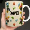 Climb High Reach Far With Colorful Climbing Holds - Personalized Custom Coffee Mug - HOB015_MG