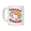 Clinically Depressed Unicorn Coffee Mug Clinically Depressed Unicorn Coffee Mug