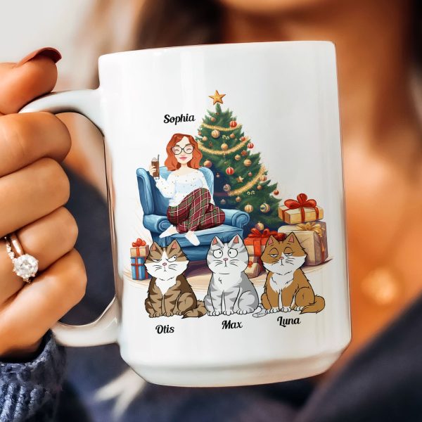 Cocoa, Christmas Movies & My Cat - Personalized Mug Cocoa, Christmas Movies & My Cat - Personalized Mug