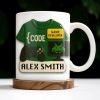Code, Game Developer, Gaming Controller and Pixelated Alien - Personalized Custom Coffee Mug - OFW003_MG