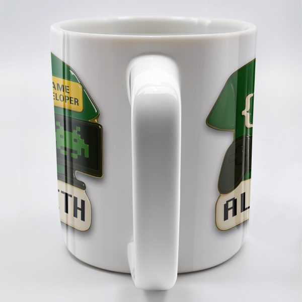 Code, Game Developer, Gaming Controller and Pixelated Alien - Personalized Custom Coffee Mug - OFW003_MG Code, Game Developer, Gaming Controller and Pixelated Alien - Personalized Custom Coffee Mug - OFW003_MG