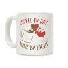 Coffee by Day, Wine by Night Coffee Mug Coffee by Day, Wine by Night Coffee Mug