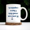 Coffee Compass Series With Anchor Design - Personalized Custom Coffee Mug - BST139_MG