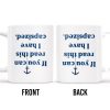 Coffee Compass Series With Anchor Design - Personalized Custom Coffee Mug - BST139_MG