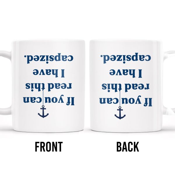 Coffee Compass Series With Anchor Design - Personalized Custom Coffee Mug - BST139_MG