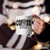 Coffee Makes Me Nicer Personalized Mug, Retro Caffeine Lovers Gift with Custom Name Coffee Makes Me Nicer Personalized Mug, Retro Caffeine Lovers Gift with Custom Name