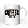 Coffee Makes Me Nicer Personalized Mug, Retro Caffeine Lovers Gift with Custom Name Coffee Makes Me Nicer Personalized Mug, Retro Caffeine Lovers Gift with Custom Name