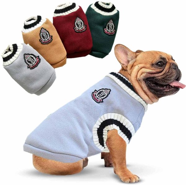 College V-neck Sweater for Dogs College V-neck Sweater for Dogs