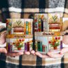 Colorful Books & Tulips In Bloom - Personalized White Edge-to-Edge Mug - Gift For Her, Book Lovers HH01 Colorful Books & Tulips In Bloom - Personalized White Edge-to-Edge Mug - Gift For Her, Book Lovers HH01