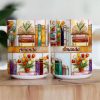 Colorful Books & Tulips In Bloom - Personalized White Edge-to-Edge Mug - Gift For Her, Book Lovers HH01 Colorful Books & Tulips In Bloom - Personalized White Edge-to-Edge Mug - Gift For Her, Book Lovers HH01