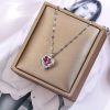Colorful Ocean Heart Crystal Pendant Necklace Colorful Ocean Heart Crystal Pendant Necklace
