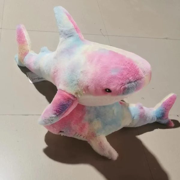 Colorful Shark Plush Pillow Colorful Shark Plush Pillow