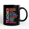 Colorful Teacher Acronym Personalized Mug, Motivational Gift with Custom Name for Educators Colorful Teacher Acronym Personalized Mug, Motivational Gift with Custom Name for Educators