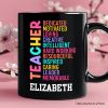 Colorful Teacher Acronym Personalized Mug, Motivational Gift with Custom Name for Educators Colorful Teacher Acronym Personalized Mug, Motivational Gift with Custom Name for Educators