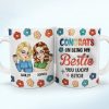 Congrats On Being My Bestie - 3D Inflated Effect Printed Mug, Personalized White Edge-to-Edge Mug