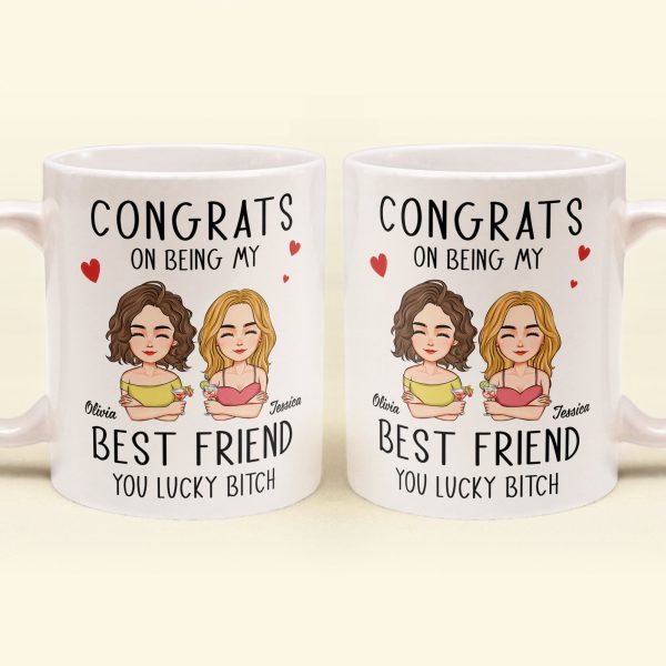 Congrats On Being My Bestie - Personalized Mug Congrats On Being My Bestie - Personalized Mug