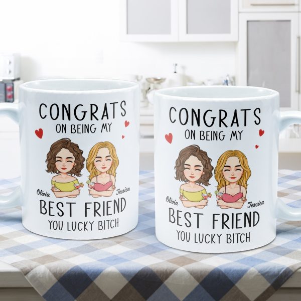Congrats On Being My Bestie - Personalized Mug Congrats On Being My Bestie - Personalized Mug