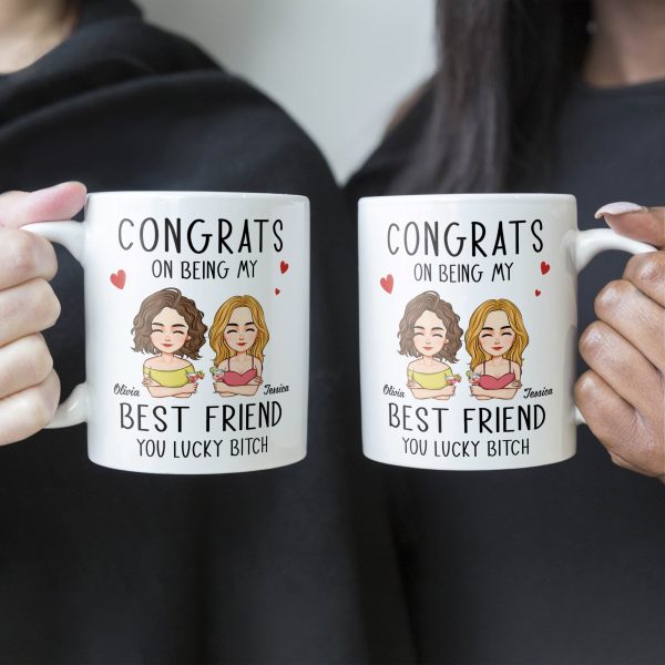 Congrats On Being My Bestie - Personalized Mug Congrats On Being My Bestie - Personalized Mug
