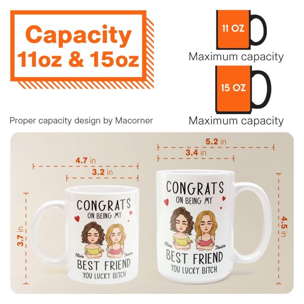 Congrats On Being My Bestie - Personalized Mug Congrats On Being My Bestie - Personalized Mug