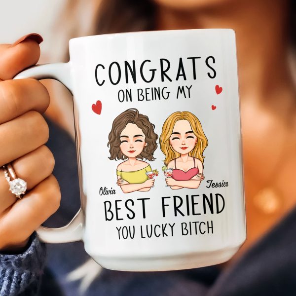 Congrats On Being My Bestie - Personalized Mug Congrats On Being My Bestie - Personalized Mug